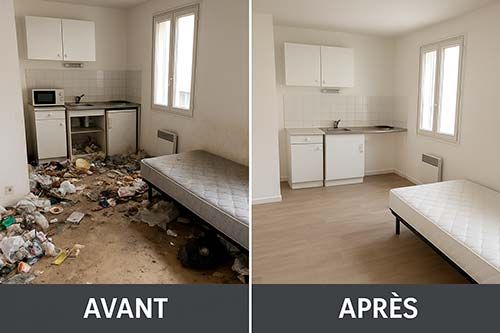 🛠️ Travaux de rénovation  🔧 Remise en état intégrale après sinistre ou syndrome de Diogène (maîtrise d’œuvre)  🎨 Nous réalisons également vos travaux de rénovation :  Peinture  Maçonnerie  Aménagement intérieur